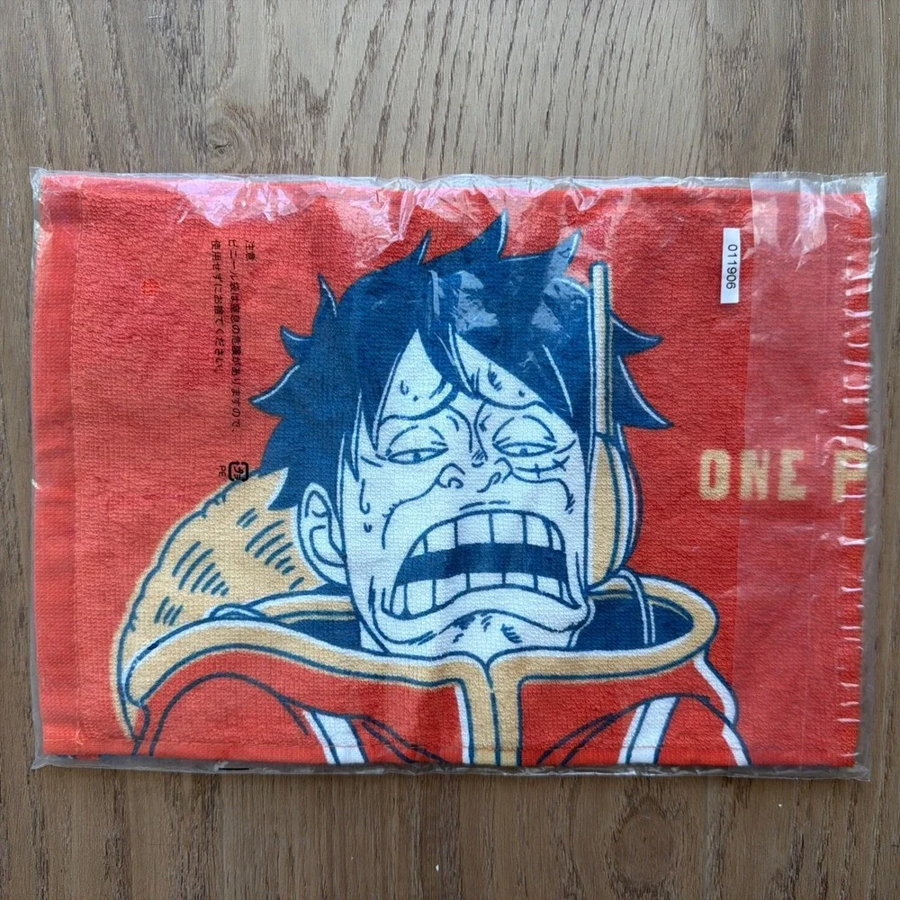 One Piece Ichiban Kuji Egghead Zoro Luffy Funny Face Towel Bandai US Shipper NEW